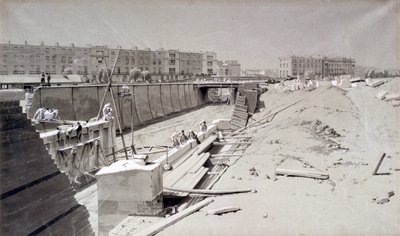Hampstead Road Bridge, Camden oldaláról, 1836. augusztus 11. (toll és tinta, valamint papírra mosás) alkotó: John Cooke Bourne