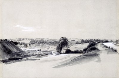 Készítés és töltés, Bugbrooke, 1837. július 10. (toll, tinta és mosás papíron) alkotó: John Cooke Bourne