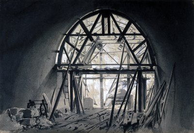North Church Tunnel, 1837. június 17. (toll és tinta és mosás papíron) alkotó: John Cooke Bourne