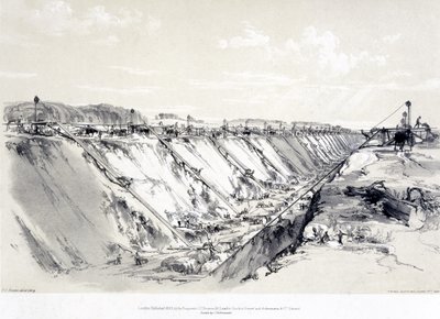 Tring Cutting, 1837. június 19 alkotó: John Cooke Bourne