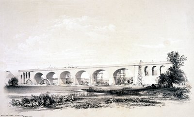 Wolverton viadukt, 1837. augusztus alkotó: John Cooke Bourne