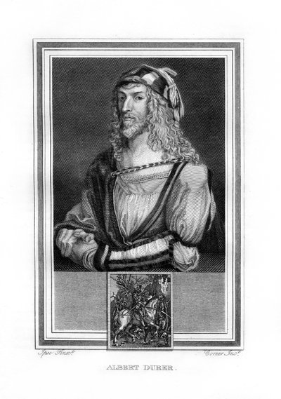 Albert Durer német észak-reneszánsz festő és metsző, 1825. alkotó: John Corner