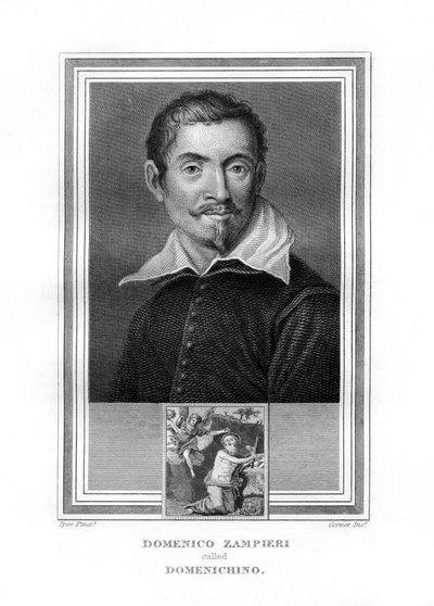 Domenichino olasz barokk festő, 1825. alkotó: John Corner