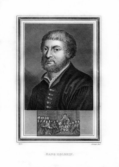 Hans Holbein ifjabb, német észak-reneszánsz festő, 1825. alkotó: John Corner