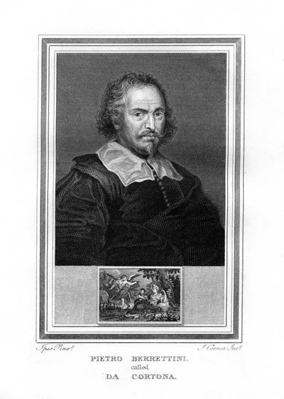 Pietro da Cortona olasz barokk festő, 1825. alkotó: John Corner
