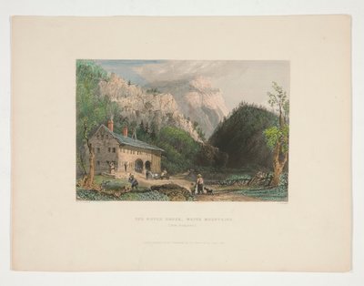 The Notch House, White Mountains, New Hampshire, Nathaniel Parker Willis illusztrációja alkotó: John Cousen