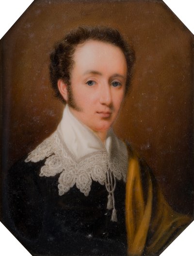 George portréja, Newport vikomt, később Bradford 2. grófja (1789-1865), 1809-1862 körül (olaj, elefántcsont) alkotó: John Cox Dillman Engleheart