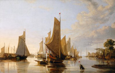 "The Yarmouth Water Frolic", 1821 alkotó: John Crome