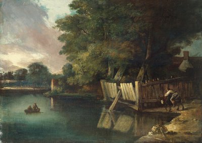 Watering Place, Heigham (olaj, vászon) alkotó: John Crome
