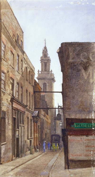 Garlick Hill, London City, 1882 alkotó: John Crowther