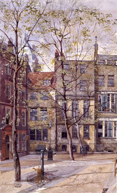 Inner Temple, London, 1880 alkotó: John Crowther
