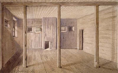 A White Lyon börtön belső képe, Borough High Street, Southwark, London, 1887 alkotó: John Crowther