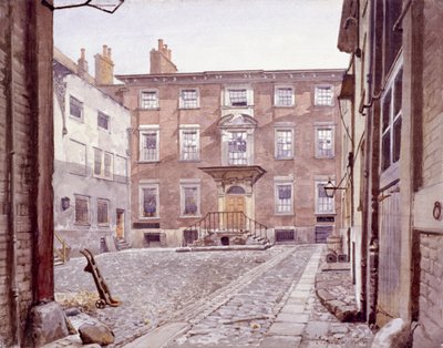 Sir Christopher Wren háza, Botolph Lane, London, 1886 alkotó: John Crowther