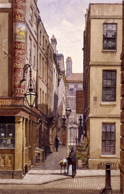 Stag Public House, Devereux Court, London, 1887 alkotó: John Crowther