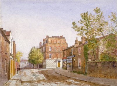 Kilátás a Mawson House-ra, Chiswick Lane, Chiswick, London, 1882 alkotó: John Crowther