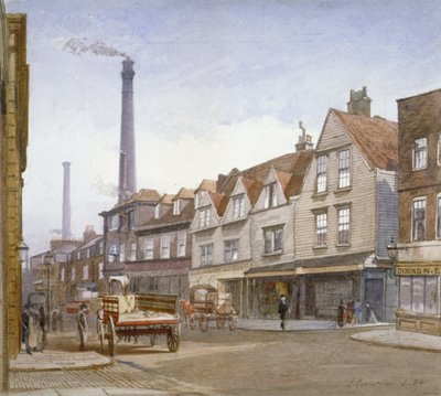 Kilátás a Mint Streetre, Southwark, London, 1884 alkotó: John Crowther