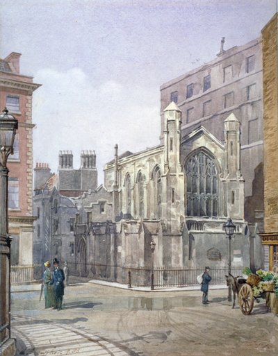 Kilátás egy francia protestáns templomra a St Martin