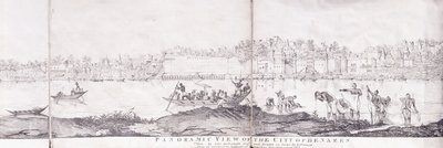 Panorámás kilátás Benares városára, 1827 alkotó: John Dalrymple