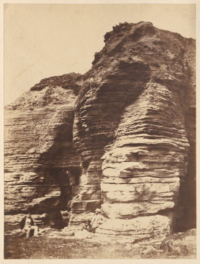 Sziklák Livermeadben, Torquay közelében, Anglia, kb. 1852. alkotó: John Dillwyn Llewelyn