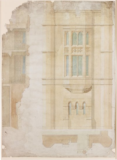 Tervezés az Oriel Windowhoz, Holme Eden (tinta) alkotó: John Dobson