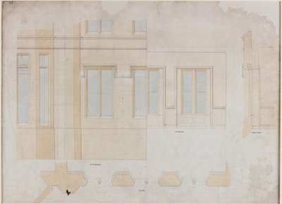 Holme Eden (toll és tinta és mosás (kék és barna) papíron (papíron és szürke) alkotó: John Dobson
