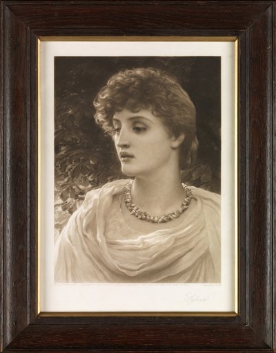 Sylvia (mezzotint) alkotó: John Douglas Miller