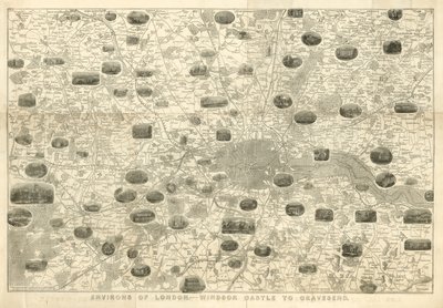 London környéke, a windsori kastélytól Gravesendig alkotó: John Dower