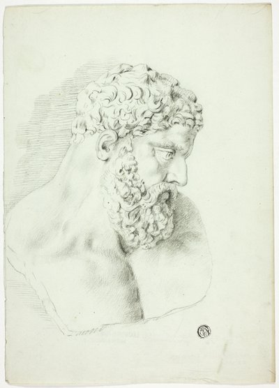 Szakállas férfi mellszobra alkotó: John Downman