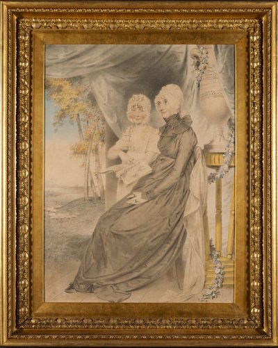 Die entschlossene Witwe Mrs. Croad und ihre einzige Tochter alkotó: John Downman
