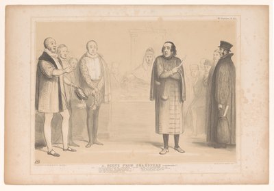 Spotprent találkozott Disraelivel és Shylockkal Jelenet a Shakspere-ből (Tömörítve!) (cím az objektumon) HB Sketches (sorozat címe az objektumon) alkotó: John Doyle