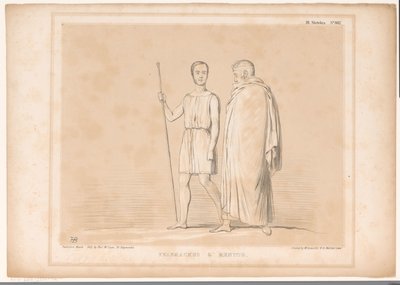 Spotprent találkozott Lord Lincolnnal és Sir Robert Peellel Telemachus és Mentor (cím az objektumon) HB Sketches (sorozat címe az objektumon) alkotó: John Doyle