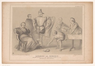 A Spotprent találkozott Robert Peellel és Joseph Hume-mal Catherine és Petruchio. Tervezte: Mr. D