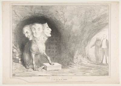 Az állam Cerberus, Egy levél az Æneadből, szabad fordításban, 1834. december 11. alkotó: John Doyle
