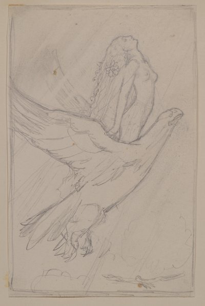 Ceyte megpróbálja elérni a napot (ceruza) alkotó: John Duncan