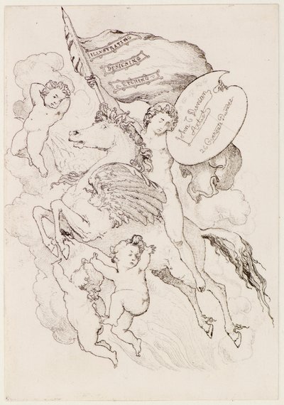 Repülő ló (rézkarc) alkotó: John Duncan