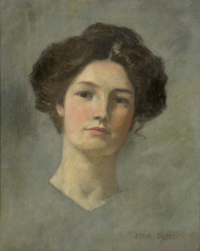 Egy hölgy portréja, 1900 körül (olaj, vászon) alkotó: John Duncan