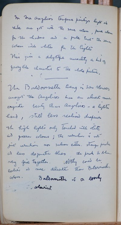 Vázlatfüzet, amely 60 vázlatot és illusztrációt, temperafestékről szóló írásokat és művészeket, köztük Botticellit tartalmaz alkotó: John Duncan