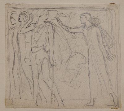 Deirdre három hívása (ceruza) alkotó: John Duncan