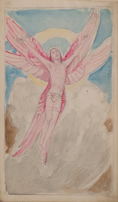 Szent Ferenc látomása (akvarell) alkotó: John Duncan