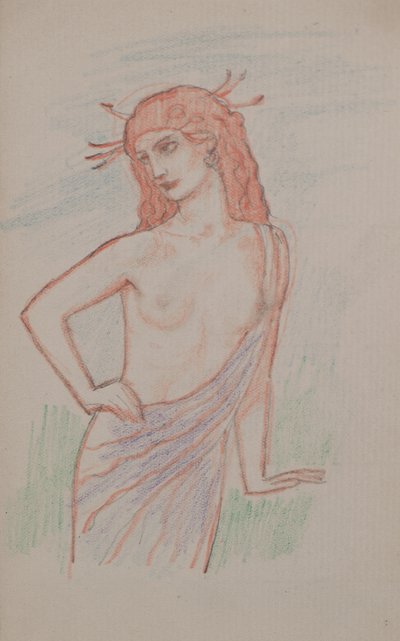 Névtelen [Női figura] (ceruza) alkotó: John Duncan