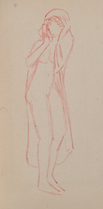 Névtelen [Női figura] (ceruza) alkotó: John Duncan