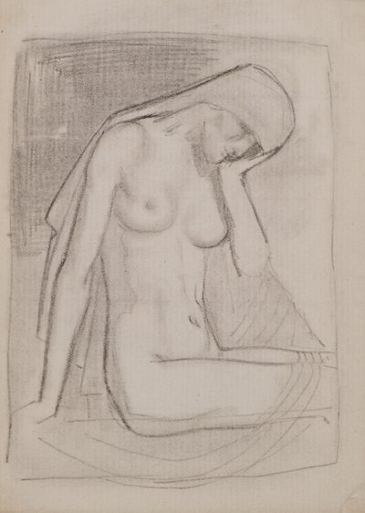 Névtelen [Női akt] (ceruza) alkotó: John Duncan