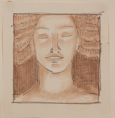 Névtelen [Férfi arc] (ceruza) alkotó: John Duncan