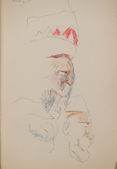 Névtelen [profil arcok] (ceruza) alkotó: John Duncan