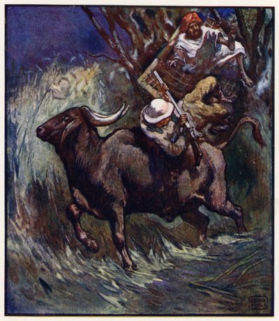 Ebben a pillanatban az ágak csattanással engedtek (színes litó) alkotó: John Edwin Noble