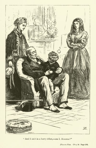 Illusztráció Phineas Finnhez, Anthony Trollope (metszet) alkotó: John Everett (after) Millais
