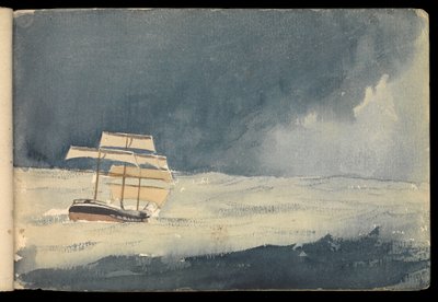 Tengeri táj, vázlatfüzet alkotó: John Everett