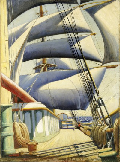Az Endymion kilátása jó időben. Olaj, vászon, Herbert Barnard John Everett (1876-1949) alkotó: John Everett