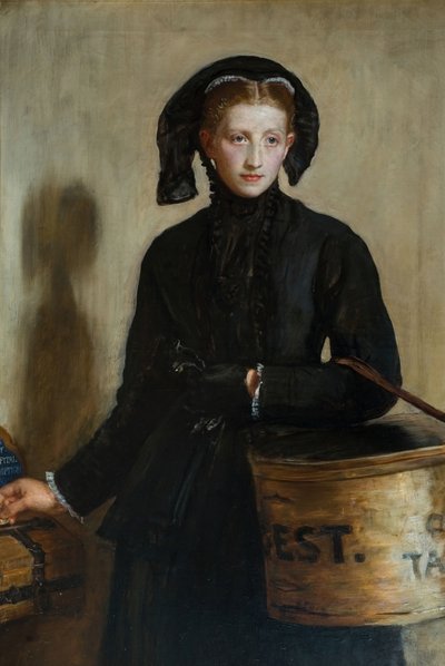 Egy özvegy atka, 1870. alkotó: John Everett Millais