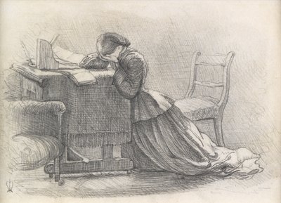 Egy feleség - Illusztráció egy vershez alkotó: John Everett Millais